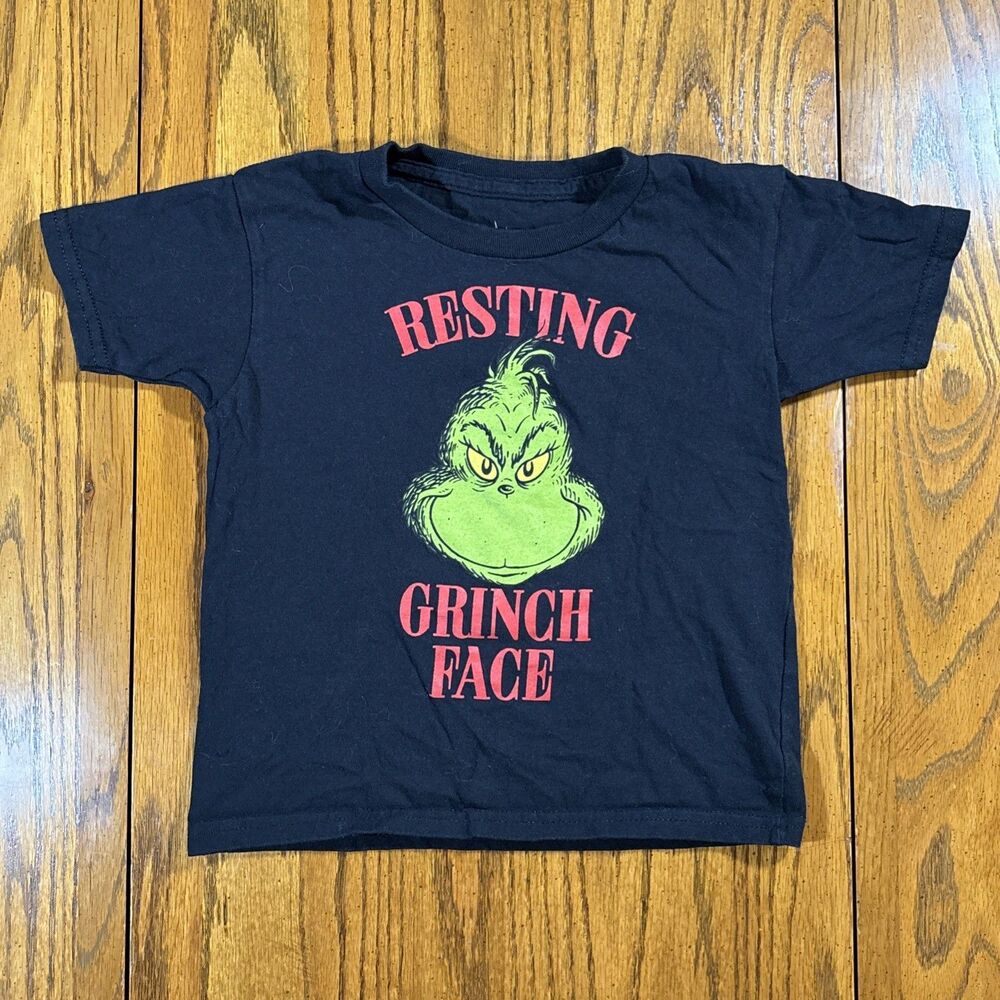 Dr. Seuss Resting Grinch Face T-shirt (size 5/6) The Grinch Stole Christmas